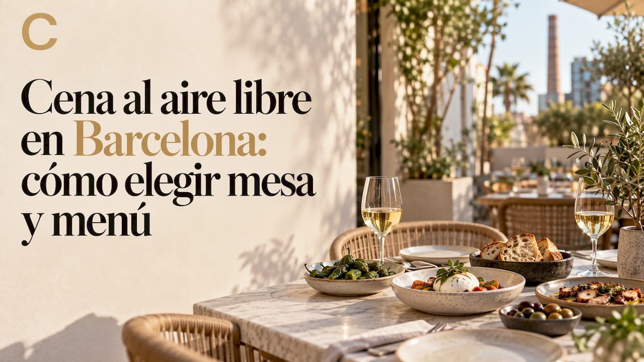 Cena al aire libre en Barcelona: cómo elegir mesa y menú